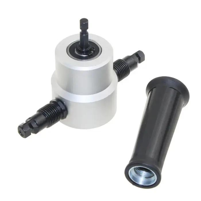 Coupe de métal rotatif à 360 degrés, feuille à Double tête, grignoteuse, scie, outil de coupe, fixat