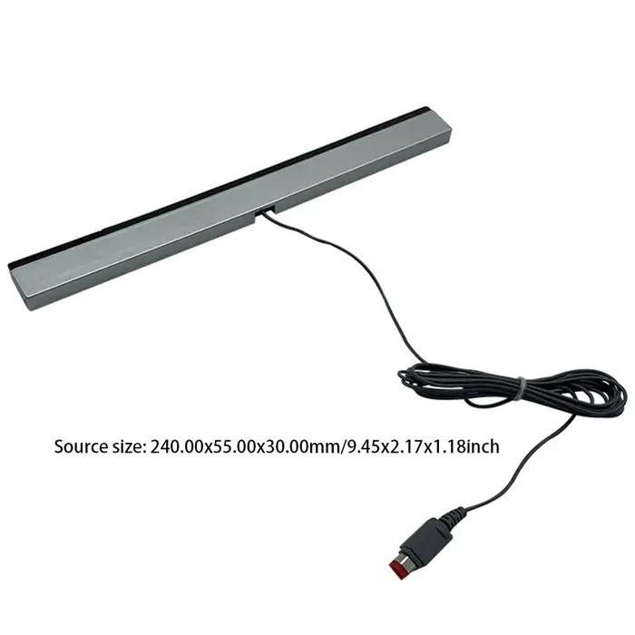 Récepteur de capteur de mouvement filaire avec rallonge, barre de capteur de mouvement filaire, barre de capteur à distance filaire pour Console Nintendo Wii U