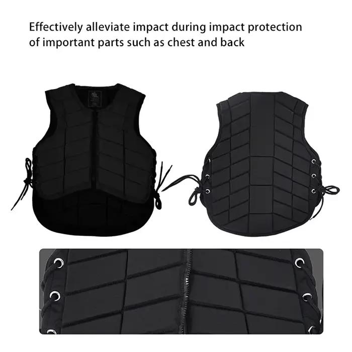 Gilet d'équitation pour cavalier, gilet de sécurité équestre pour rongeur, équipement de protection unisexe pour adultes et enfants, protection du corps pour cavalier