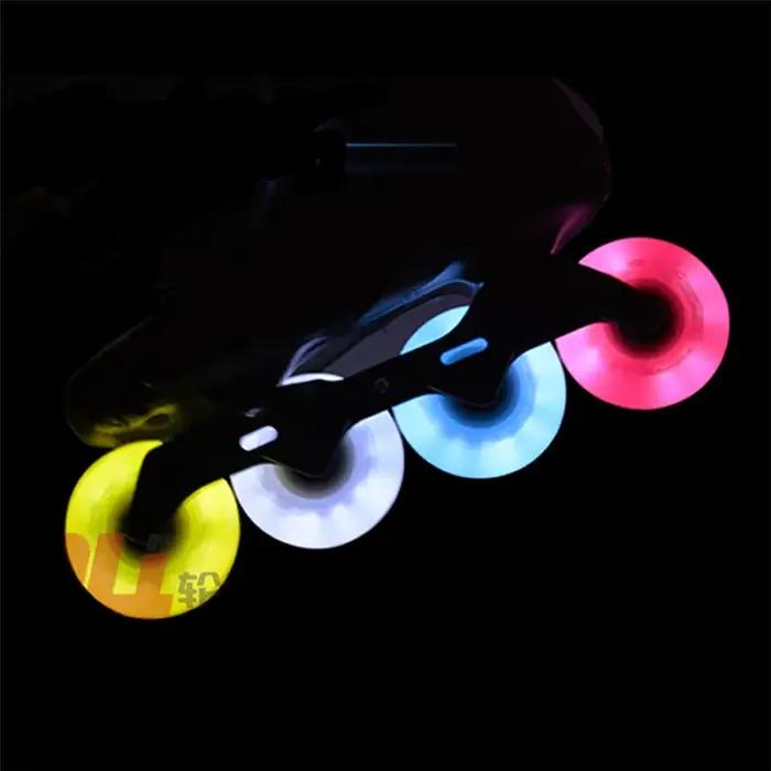 4 pièces 85A 62mm 64mm 68mm 70mm 72mm 76mm 80mm LED lumineuse roue à rouleaux pour enfants adultes P