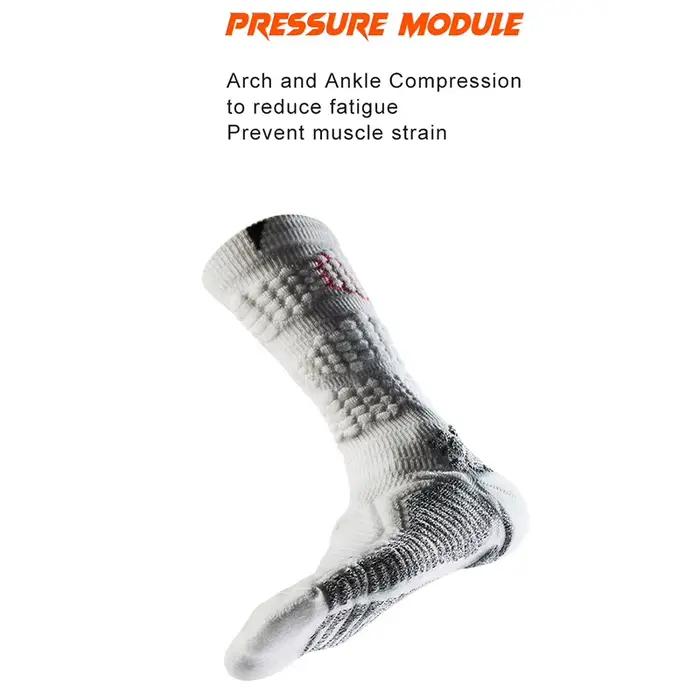 Chaussettes techniques renforcées Veidoorn pour hommes avec semelle antidérapante et compression pour chasse et longues marches