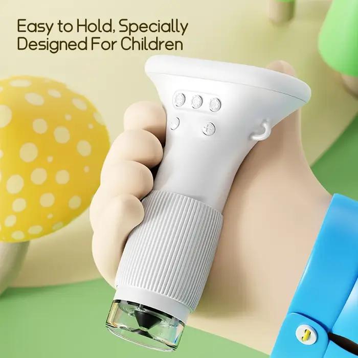 Mini Microscope de poche de 2.0 pouces 1000X, ustensiles d'expérimentation scientifique pour enfants