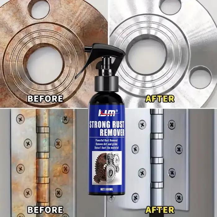Spray antirouille, désolve la rouille des pneus, protège les jantes et les tambours de frein, idéal pour les surfaces métalliques domestiques, les appareils de cuisine, les soins de la voiture