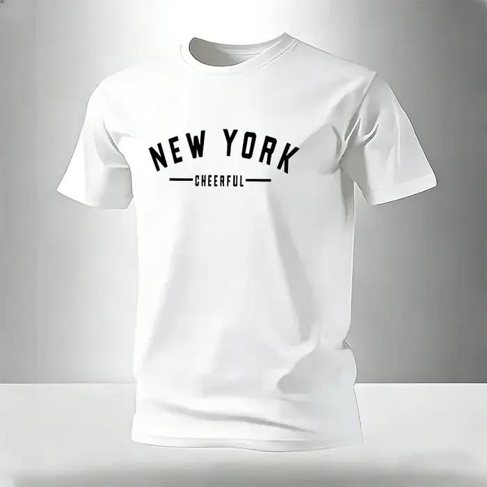 T-shirt Homme Coton Doux Décontracté Manches Courtes Sport Plein Air Jogging Vêtements