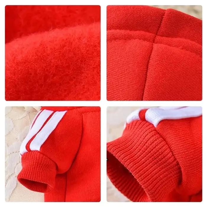 LETVIA chiens sweat à capuche avec lettres automne hiver animal de compagnie manteau chaud