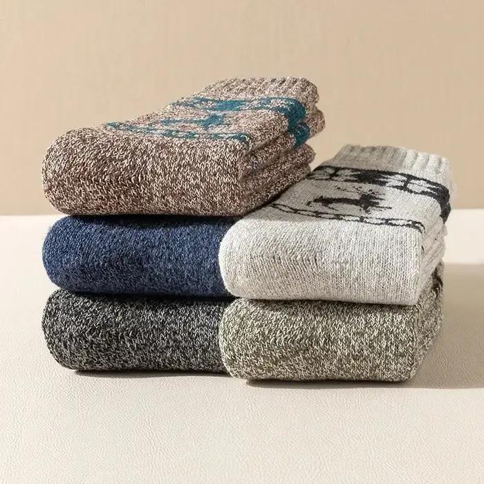 Chaussettes chasse laine épaisse hiver - thermiques pour randonnée cynégétique grand froid