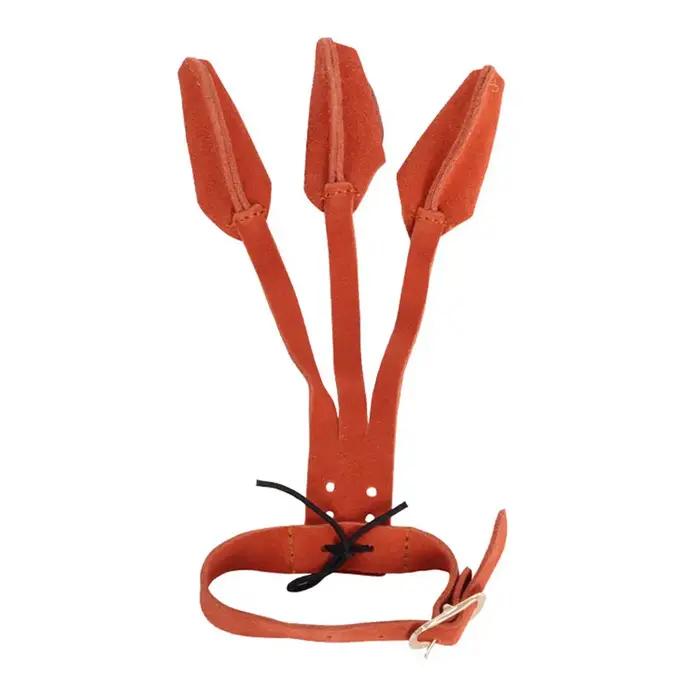 Gant archer trois doigts avec boucle de serrage ajustable - Protection résistante aux déchirures pour tir outdoor
