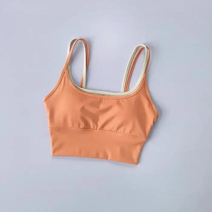 Soutien-gorge de Sport pour femmes gilet de gymnastique Yoga beauté noir bustier tubulaire course