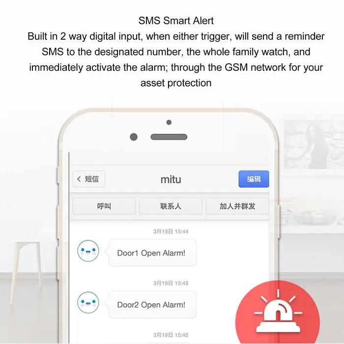Kit de Sécurité Intelligente RTU5024 4G Ouvre-Porte SMS Alarme Reconnaissance d'Identification WiFi Télécommande Télécommande Ouvre-Porte Occasions Spéciales Pour Maison et Entreprise