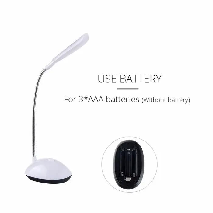 LED lampe de bureau Protection des yeux lampe de lecture AAA alimenté par batterie lampe pliante cré