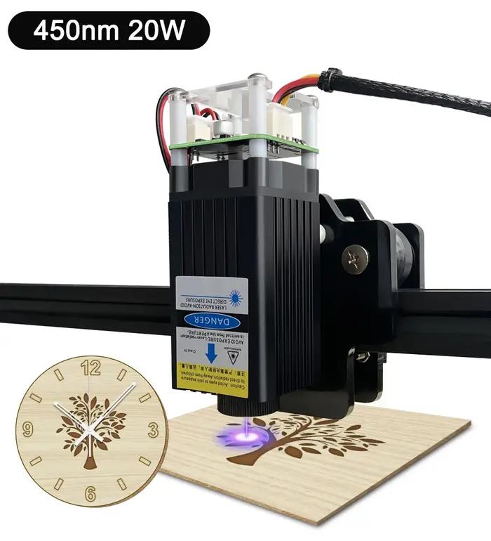 Laser arbre 20W Module Laser 450nm 40W TTL tête de graveur Laser à lumière bleue pour Machine de déc