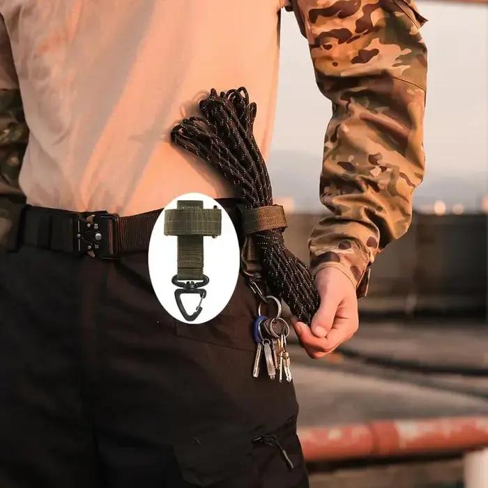 Boucle de stockage triangulaire pour gants tactiques - Attache sangle nylon escalade randonnée chasse