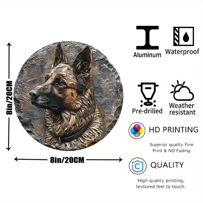 Sculpture de chien de troupeau des contribuables allemands