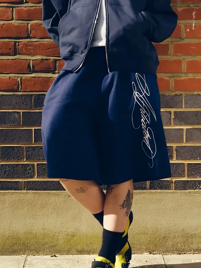 Shorts décontractés amples imprimés style rétro hip-hop pour homme et femme – Confortables et haut de gamme pour la plag