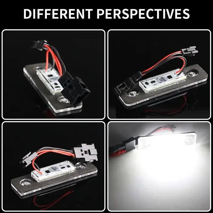 2pc Canbus LED lumière de plaque d'immatriculation pour Skoda Octavia 2 Facelift 2009 -2012 Facelift