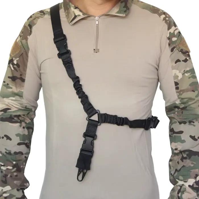 Élingue de fusil tactique VULPO pour Airsoft et tir au combat, robuste et multifonctionnelle, sangle de chasse polyvalente pour pistolets