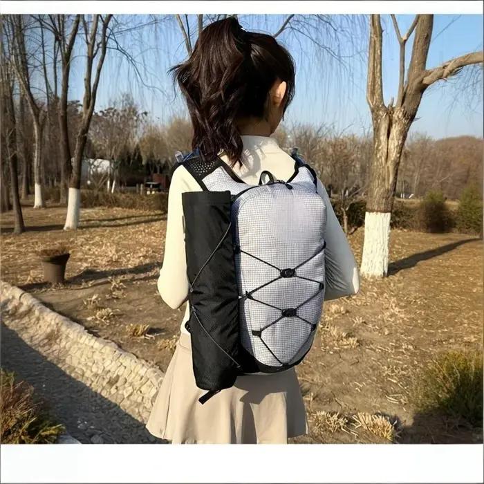 Sac de transport léger imperméable pour bâtons de randonnée design Fish Bone Pocket Opening Tightening adaptable gilets sacs à dos cannes occassions spéciales randonnée alpinisme