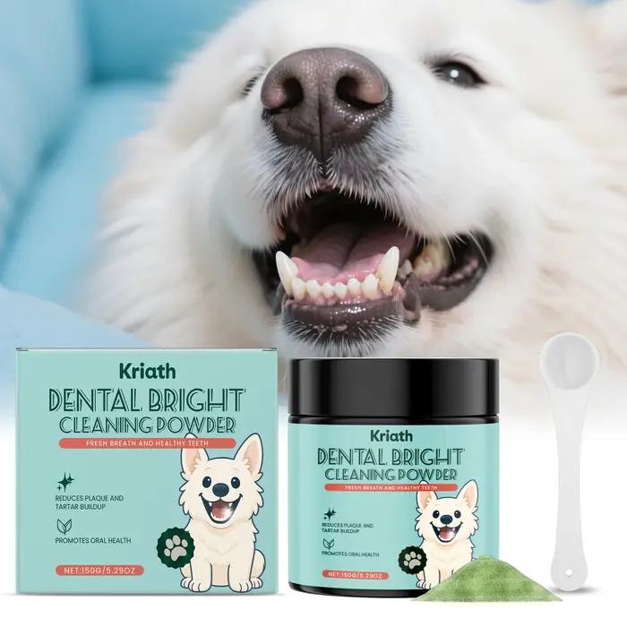 Poudre de nettoyage des dents pour chien