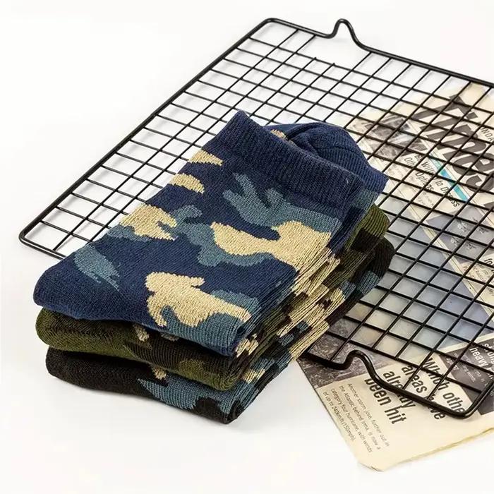 Chaussettes camouflage mi-mollet homme 3/12 paires - Style urbain anti-odeurs respirant toutes saisons