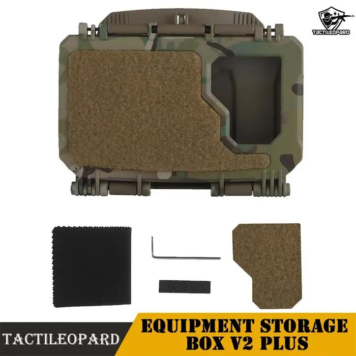 Boîte de rangement tactique V2 PLUS pour plaque de protection chasse airsoft équipement