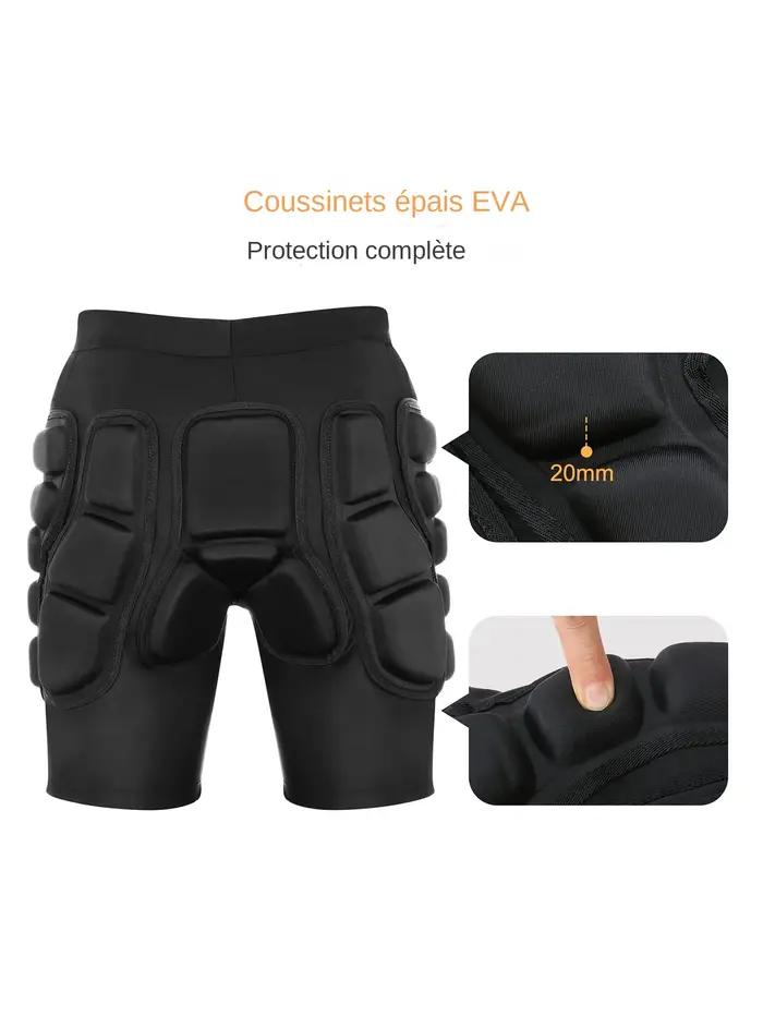 AVIVOR Short de compression rembourré pour protection de snowboard