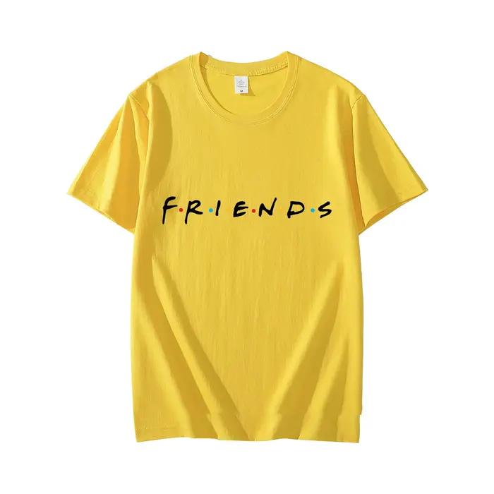 Amis émission de télévision T-Shirt hommes été couverture en coton t-shirts lettre imprimé vêtements Cool à manches