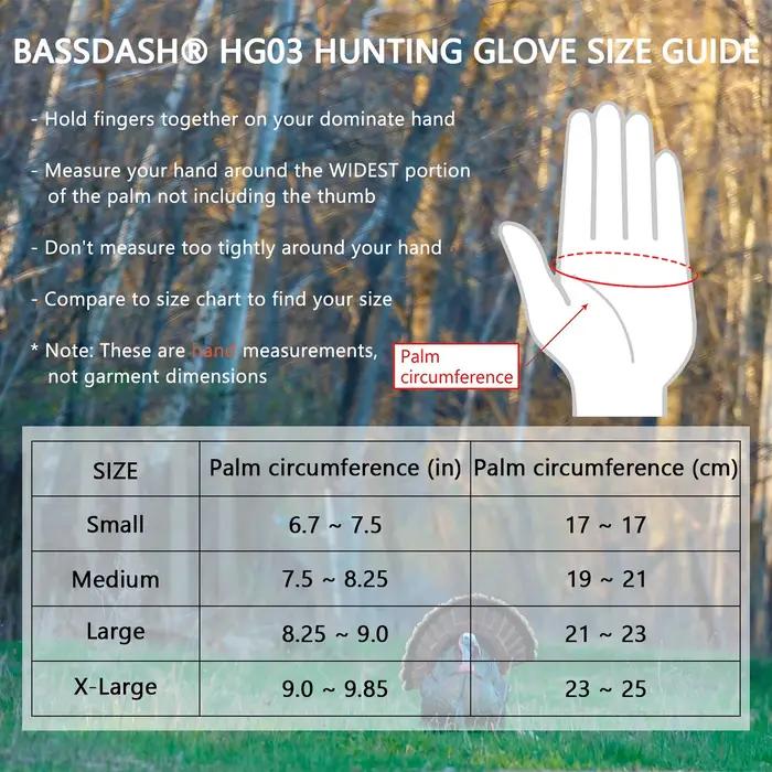 Gants camouflage doigtés Bassdash unisexe chasse début saison UPF 50+ pêche photographie été