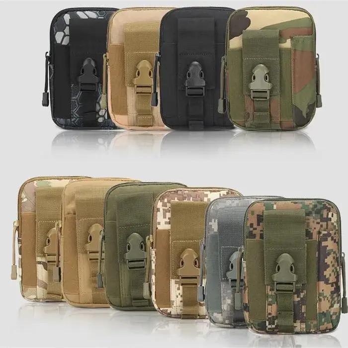 Pochette Molle Multifonctionnelle en Nylon 600D pour Chasseurs Occasions Spéciales Sac Banane Tactique