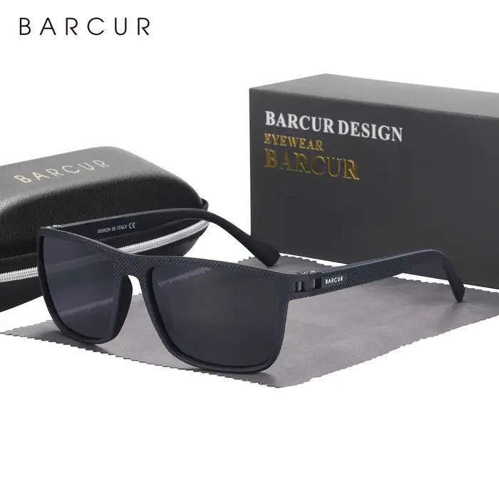 BARCUR hommes lunettes de soleil polarisées TR90 léger pêche voyage lunettes de soleil femmes lunett