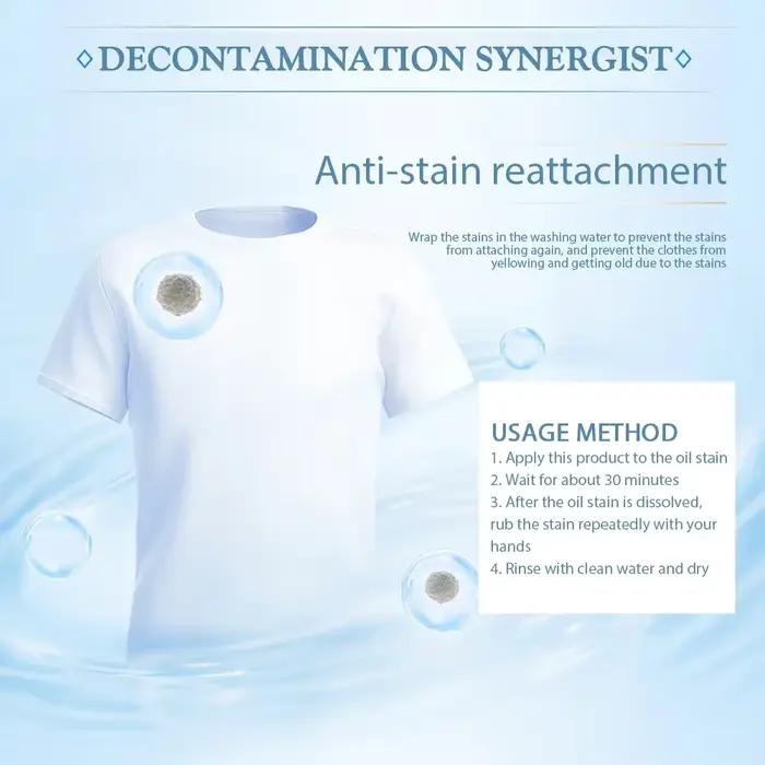 Détachant Puissant Élimination Instantanée Huile Graisse Sang Sueur Blancs Couleurs Parfum Apple Lavande Occasions Spéciales