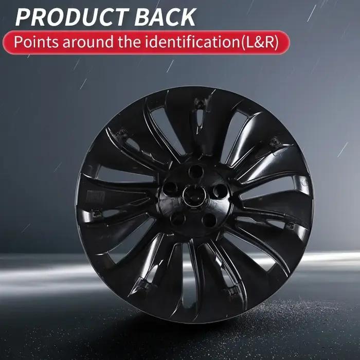 4 pièces de cache-roues pour Tesla Model Y 19 pouces Performance Automobile Remplacement de capuchon