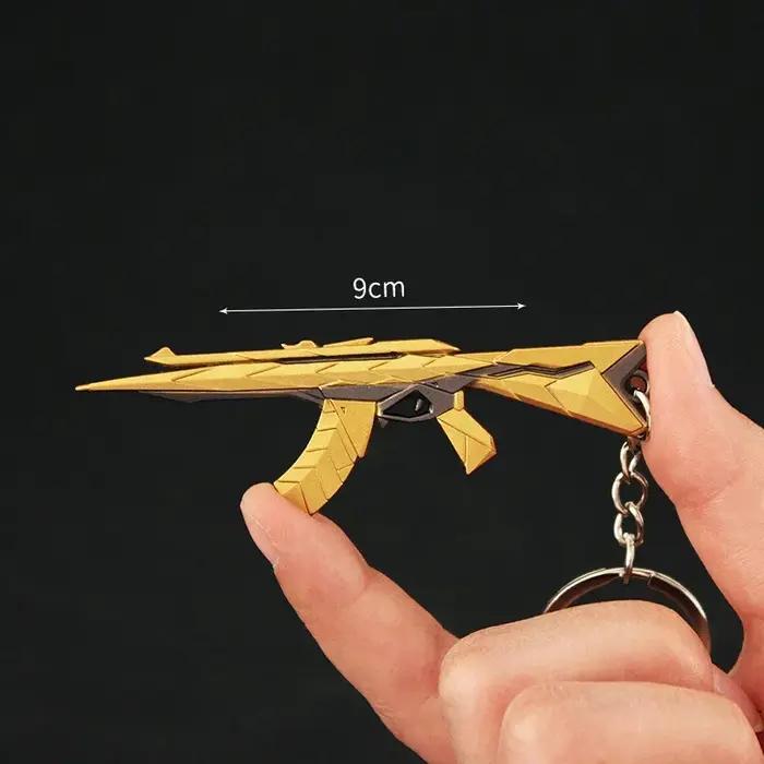 Couteau Valorant Araxys Skin pour porte-clés Vandal, accessoire de jeu, couteau de poche épée de samouraï, modèle de pistolet, cadeaux et jouets pour garçons