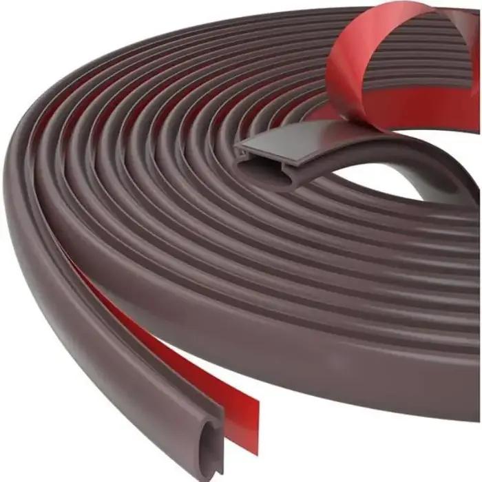 Bande d'étanchéité pour porte et fenêtre, 1 pièce, bande anti-collision résistante aux intempéries en TPE, isolation phonique, auto-adhésive