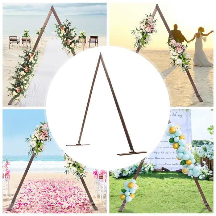 Arche de Mariage en Bois de 8,2 Pieds, Magnifique Support d'Arrière-Plan pour Cérémonie, Jardin