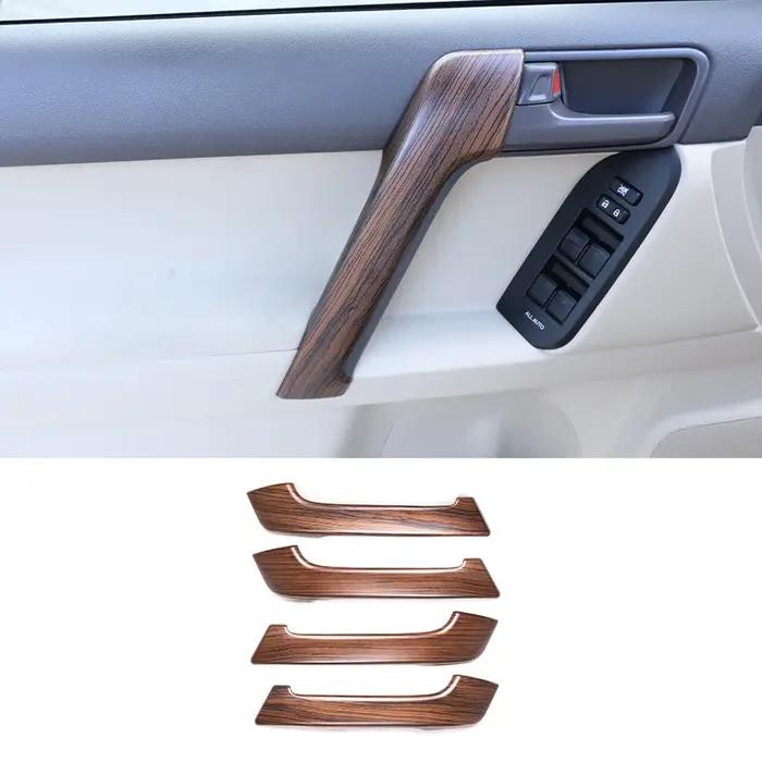 4 pièces ABS argent poignée de porte intérieure de voiture décoration garniture de couverture pour Toyota Land Cruiser