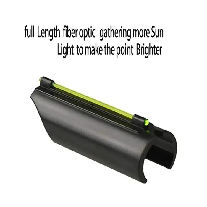 Viseur fibre optique Glo Dot II pour fusil de chasse - Compatible 12 et 20 calibres, montage canon lisse