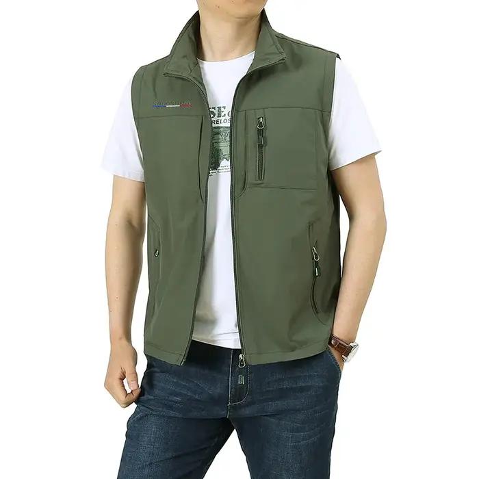 FGKKS 2023 gilets de loisirs en plein air hommes respirant grande poche photographie gilet de pêche