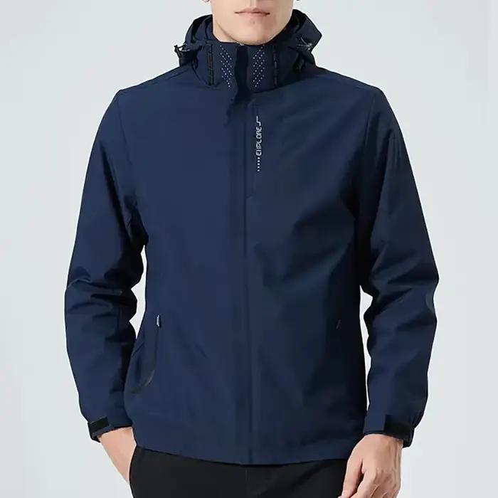 Veste d'extérieur à capuche pour hommes, coupe-vent imperméable, pour escalade, randonnée, poinçonnage, vêtements masculins, offre spéciale, automne et printemps
