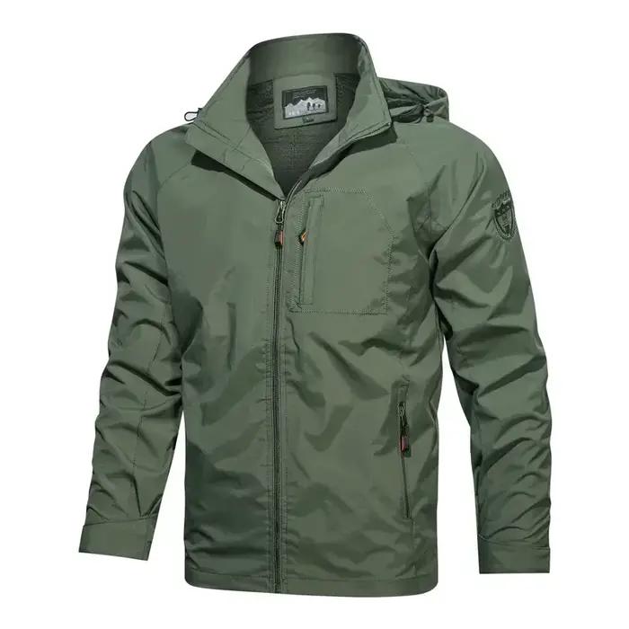 Veste tactique imperméable en nylon pour hommes, résistante aux intempéries, idéale pour randonnée, camping, pêche et chasse
