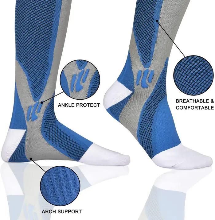 3 paires chaussettes compression médicales 20-30 mmHg sport running varices