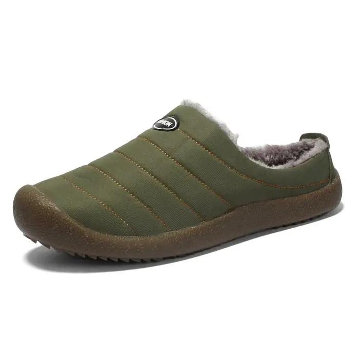 Vadrouille en coton chaud d'hiver chaussures de marche pour homme avec semelle souple et doublure EVA confortable occassions spéciales