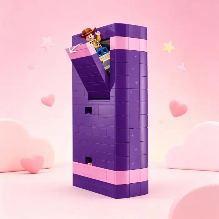En stock 1311 pièces Série de films classiques Le chien pris en sandwich dans un livre Blocs de construction de puzzle pour cadeaux d'anniversaire et de festival