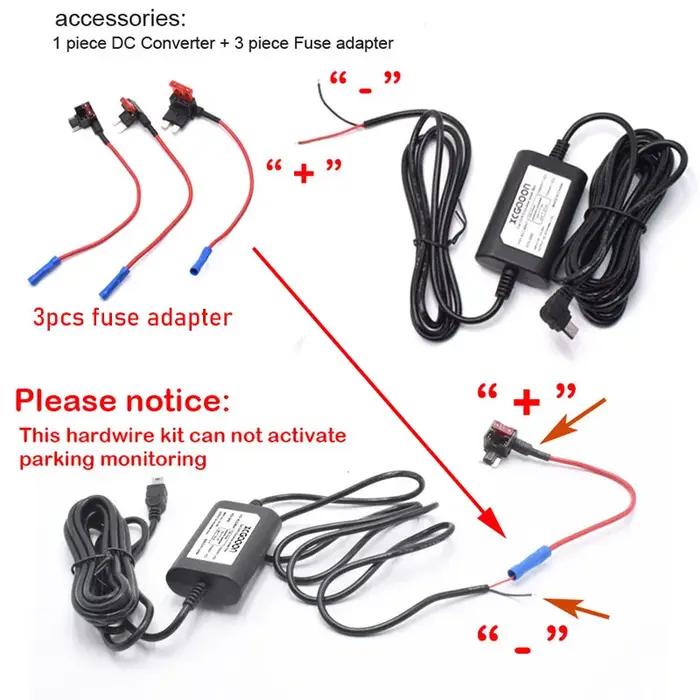 Adaptateur de chargeur de caméra de tableau de bord de voiture