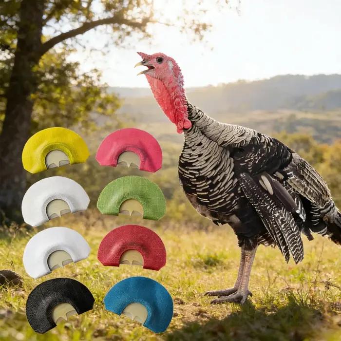 Sifflet de chasse à la dinde à diaphragme, accessoire de chasse portable pour l'extérieur, 1 couleur aléatoire