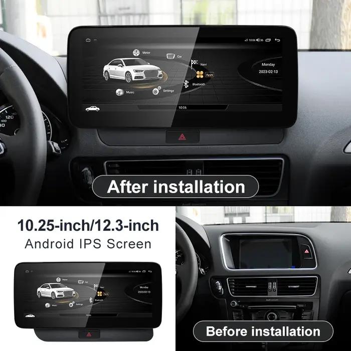 STWEI Prix Usine 8G 64G Android 14 12.3 pouces Carplay AUTO Pour AUDI 09-16 Q5 Lecteurs Vidéo Voitur