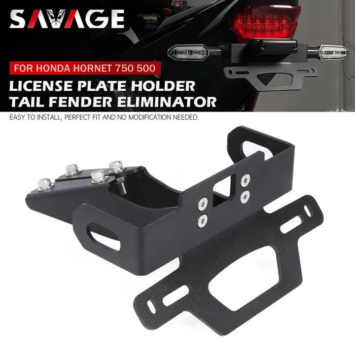 Support de plaque d'immatriculation pour Honda Hornet 750 500 2023 2024 élégant design compact pour ranger le garde-boue arrière installation facile compatible avec les modèles 2023 2025