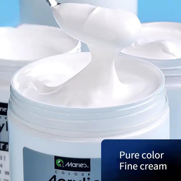 Peinture acrylique blanche 300ml pour peinture murale et art mural résistante à la lumière du soleil pour toile papier verre et céramique