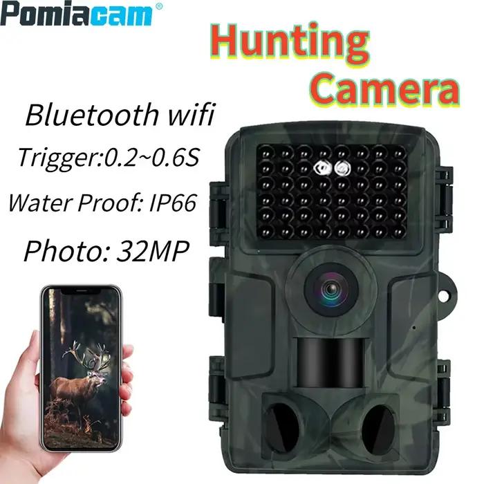 PR4000 WiFi caméra de chasse Bluetooth 1080P infrarouge Vision nocturne caméra infrarouge activée caméra de piste extérieure piège Photo