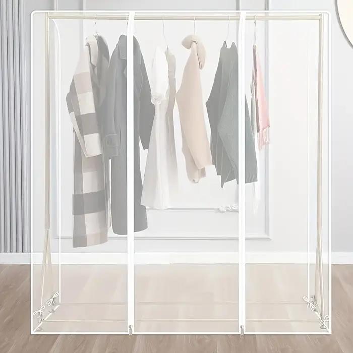 Housse anti-poussière transparente pour garde-robe élégante et protectrice pour vêtements et costumes occasions spéciales