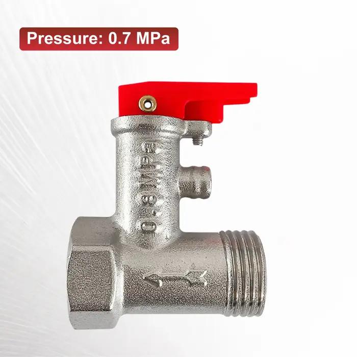 Soupape de Sécurité Chauffe Eau Électrique en Laiton Soupape de Décharge de Pression Réglable à Ress
